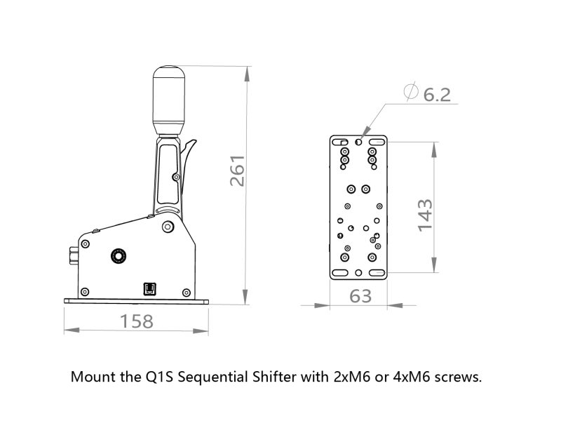 Shifter Q1S Simagic