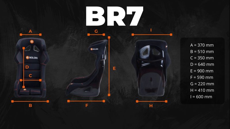 Dimensions Baquet Bolori BR7